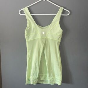 Lululemon Athletica lime green tank